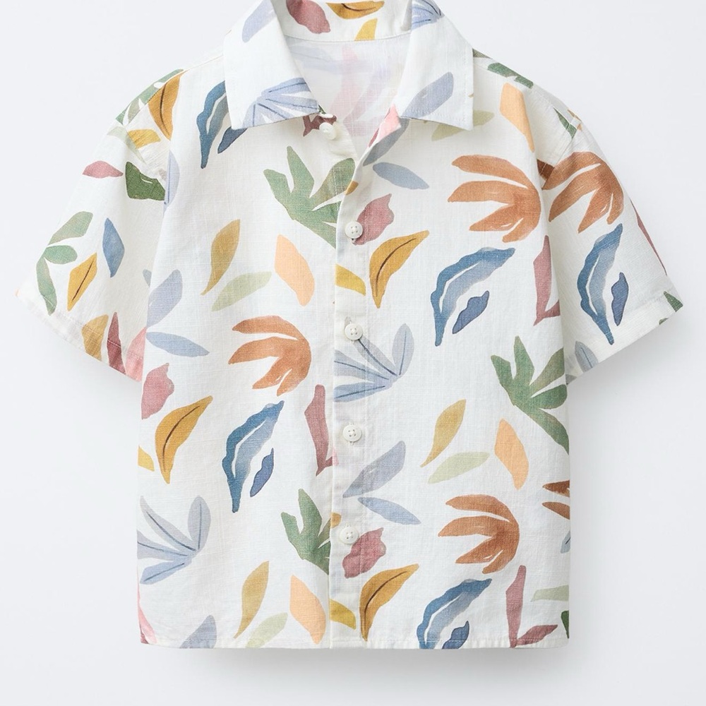 Zara 100% organic cotton button down